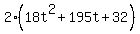 2%2818t%5E2%2B195t%2B32%29