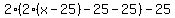 2%282%28x-25%29-25-25%29-25