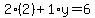 2%282%29%2B1%2Ay=6