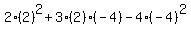2%282%29%5E2%2B3%282%29%28-4%29-4%28-4%29%5E2
