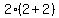 2%282%2B2%29