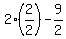 2%282%2F2%29+-+9%2F2