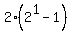 2%282%5E1-1%29