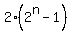 2%282%5En-1%29