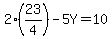2%2823%2F4%29-5Y=10