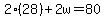 2%2828%29%2B2w=80