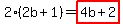 2%282b%2B1%29=highlight%284b%2B2%29