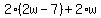 2%282w-7%29%2B2%2Aw