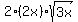 2%282x%29%2Asqrt%283x%29
