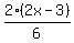 2%282x-3%29%2F6