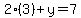2%283%29%2By=7