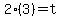 2%283%29=t