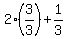 2%283%2F3%29%2B1%2F3