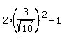 2%283%2Fsqrt%2810%29%29%5E2-1