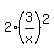 2%283%2Fx%29%5E2
