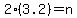 2%283.2%29+=+n