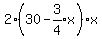 2%2830-expr%283%2F4%29x%29x%29