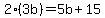 2%283b%29=5b%2B15