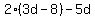 2%283d-8%29-5d