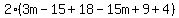 2%283m-15%2B18-15m%2B9%2B4%29