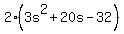 2%283s%5E2%2B20s-32%29