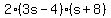 2%283s-4%29%28s%2B8%29+