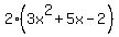 2%283x%5E2%2B5x-2%29