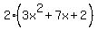 2%283x%5E2%2B7x%2B2%29