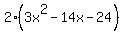 2%283x%5E2-14x-24%29