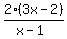 2%283x-2%29%2F%28x-1%29