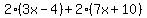 2%283x-4%29%2B2%287x%2B10%29