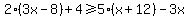 2%283x-8%29%2B4+%3E=+5%28x%2B12%29-3x