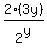 2%283y%29%2F2%5Ey