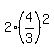 2%284%2F3%29%5E2
