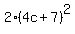 2%284c%2B7%29%5E2