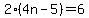 2%284n-5%29=6