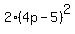 2%284p-5%29%5E2