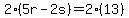 2%285r-2s%29=2%2813%29