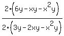 2%286y-xy-x%5E2y%29%2F2%283y-2xy-x%5E2y%29