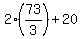 2%2873%2F3%29+%2B+20