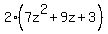 2%287z%5E2%2B9z%2B3%29
