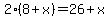 2%288%2Bx%29=26%2Bx
