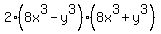2%288x%5E3+-+y%5E3%29%288x%5E3+%2B+y%5E3%29