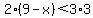 2%289-x%29%3C3%2A3
