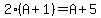 2%28A%2B1%29=A%2B5