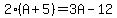 2%28A%2B5%29=3A-12