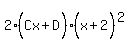 2%28Cx%5E%22%22%2BD%29%28x%5E%22%22%2B2%29%5E2