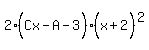 2%28Cx%5E%22%22-A-3%29%28x%5E%22%22%2B2%29%5E2