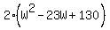 2%28W%5E2-23W%2B130%29
