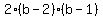 2%28b-2%29%28b-1%29